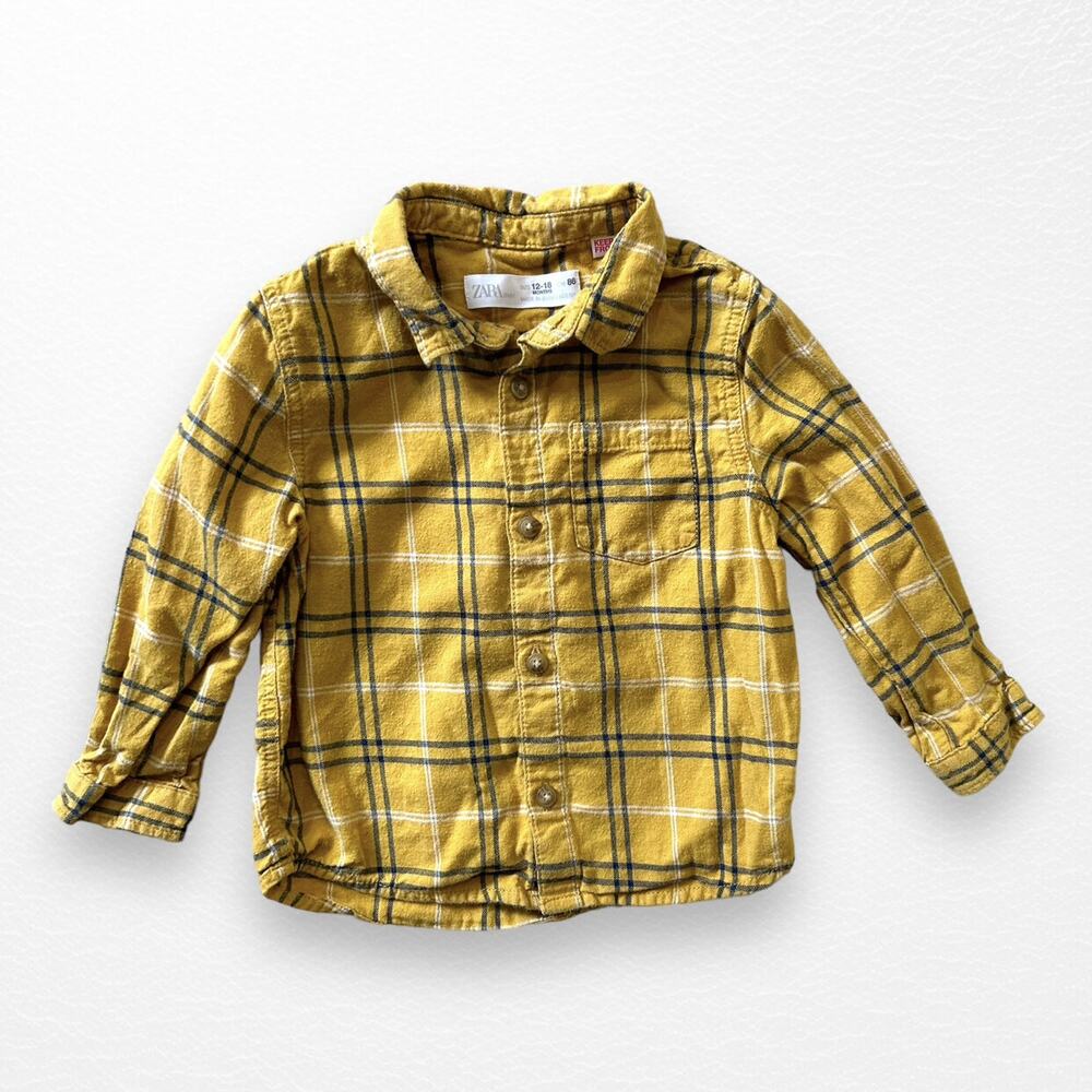 Zara Button Up Shirt, 12-18 Months
